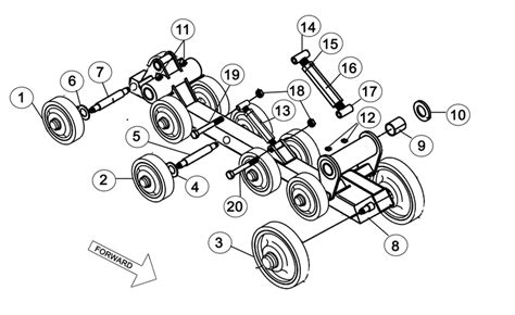 cat 257b undercarriage parts diagram